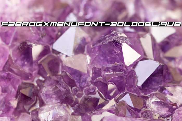 FZeroGXMenuFont-BoldOblique Example 2