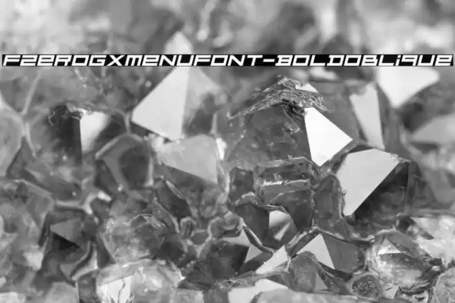 FZeroGXMenuFont-BoldOblique Fuentes examples