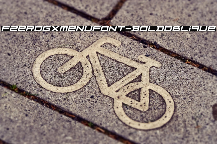 FZeroGXMenuFont-BoldOblique Example 3