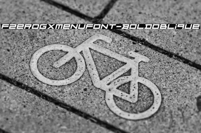 FZeroGXMenuFont-BoldOblique Fuentes examples