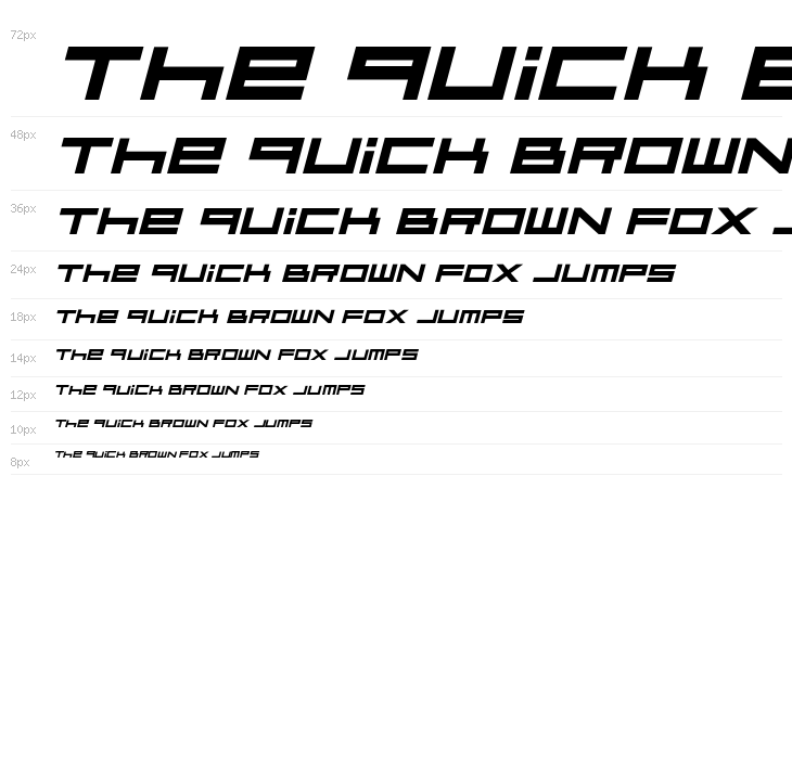 FZeroGXMenuFont-BoldOblique Waterfall