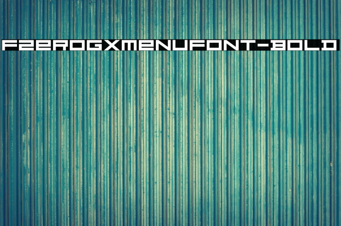 FZeroGXMenuFont-Bold Example 1