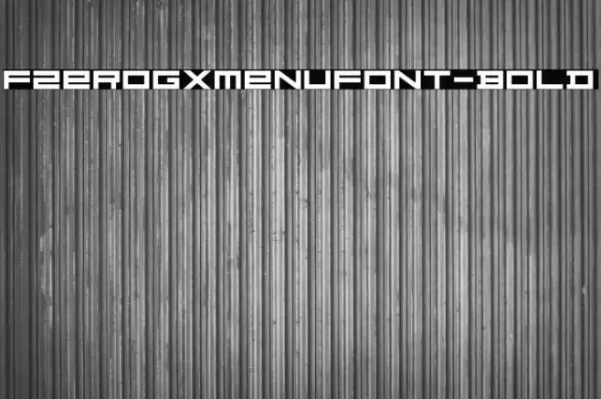 FZeroGXMenuFont-Bold خط examples