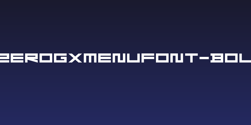 FZeroGXMenuFont-Bold Social Header