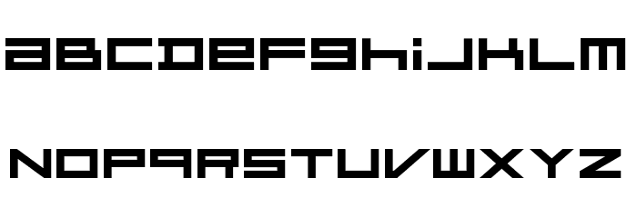 FZeroGXMenuFont-Bold Font LOWERCASE