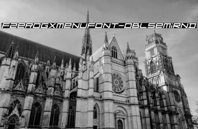 FZeroGXMenuFont-OblSemiRnd خط examples