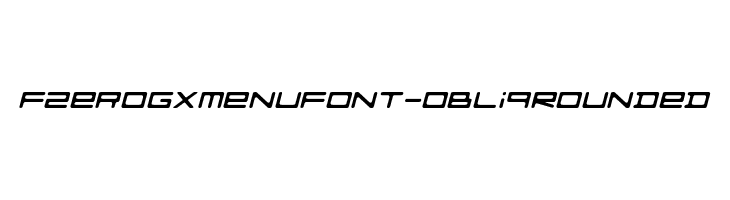 FZeroGXMenuFont-ObliqRounded  Descarca Fonturi Gratis