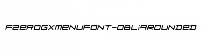 FZeroGXMenuFont-ObliqRounded  免费字体下载