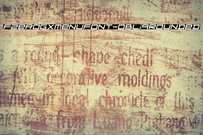 FZeroGXMenuFont-ObliqRounded Example 1