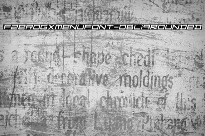 FZeroGXMenuFont-ObliqRounded Font examples