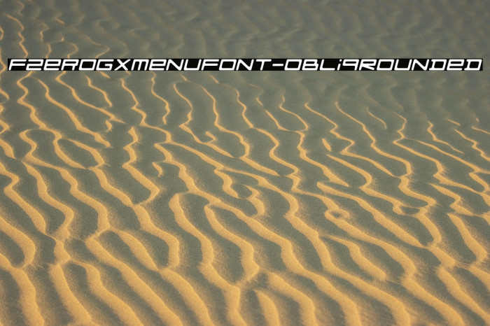 FZeroGXMenuFont-ObliqRounded Example 2