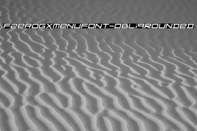 FZeroGXMenuFont-ObliqRounded Font examples
