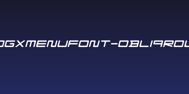 FZeroGXMenuFont-ObliqRounded Social Header