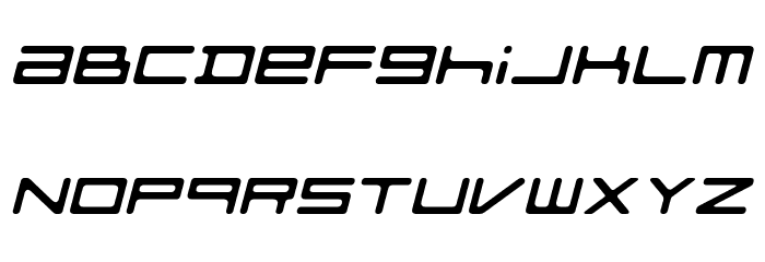 FZeroGXMenuFont-ObliqRounded フォント 小文字