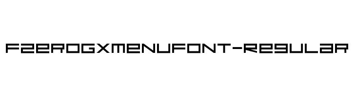 FZeroGXMenuFont-Regular फ़ॉन्ट