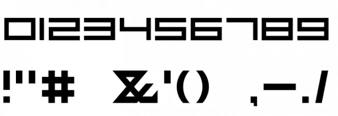 FZeroGXMenuFont-Regular फ़ॉन्ट अन्य घर का काम