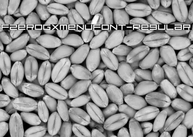 FZeroGXMenuFont-Regular Font examples