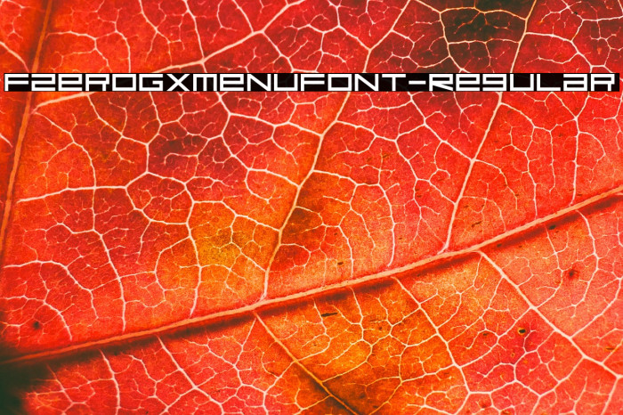 FZeroGXMenuFont-Regular Example 2