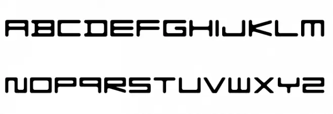 FZeroGXMenuFont-Rounded Fuentes MAYÚSCULAS