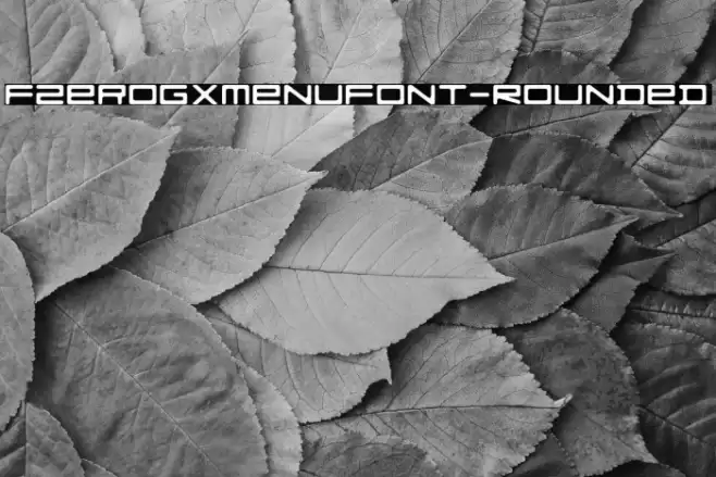 FZeroGXMenuFont-Rounded Schriftart examples
