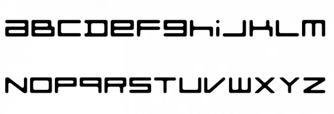 FZeroGXMenuFont-Rounded Fuentes MINÚSCULAS