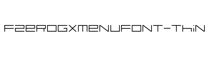 FZeroGXMenuFont-Thin  font caratteri gratis