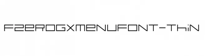 FZeroGXMenuFont-Thin  تنزيل الخطوط