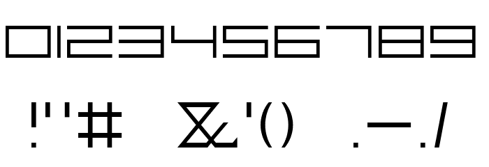 FZeroGXMenuFont-Thin Font OTHER CHARS