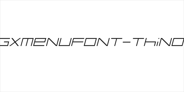 FZeroGXMenuFont-ThinOblique Logo