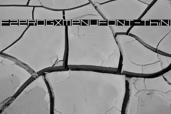 FZeroGXMenuFont-Thin Schriftart examples