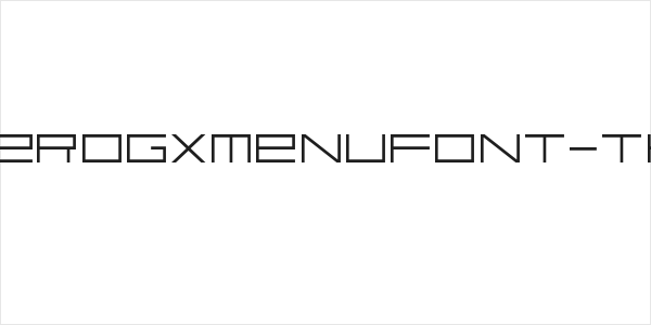 FZeroGXMenuFont-Thin Logo