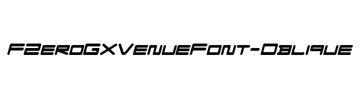 FZeroGXVenueFont-Oblique Font