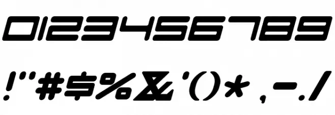 FZeroGXVenueFont-Oblique Polices AUTRES CHARS