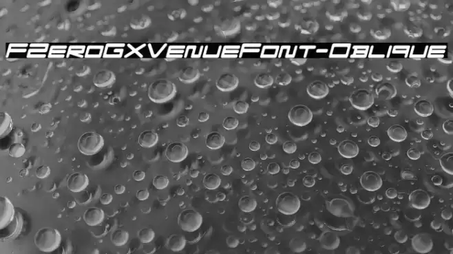 FZeroGXVenueFont-Oblique Polices examples