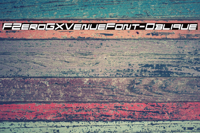 FZeroGXVenueFont-Oblique Example 3