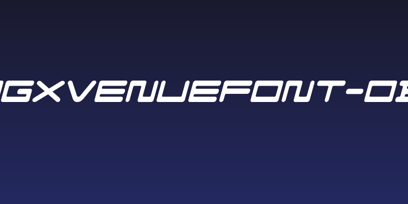 FZeroGXVenueFont-Oblique Social Header