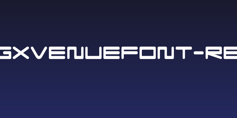FZeroGXVenueFont-Regular Social Header