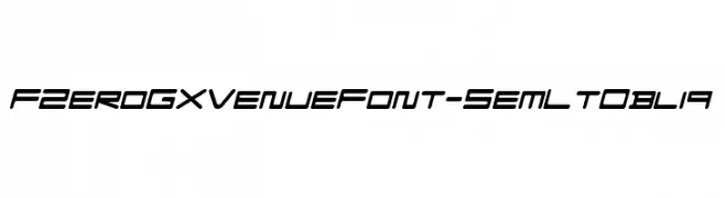 FZeroGXVenueFont-SemLtObliq  Descarca Fonturi Gratis