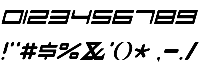 FZeroGXVenueFont-SemLtObliq Font OTHER CHARS