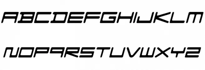 FZeroGXVenueFont-SemLtObliq Font UPPERCASE