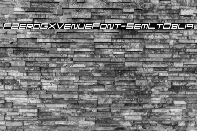 FZeroGXVenueFont-SemLtObliq Font examples