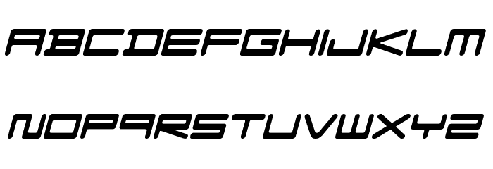 FZeroGXVenueFont-SemLtObliq Font LOWERCASE