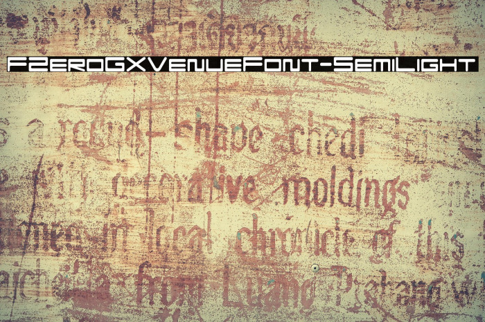 FZeroGXVenueFont-SemiLight Example 2