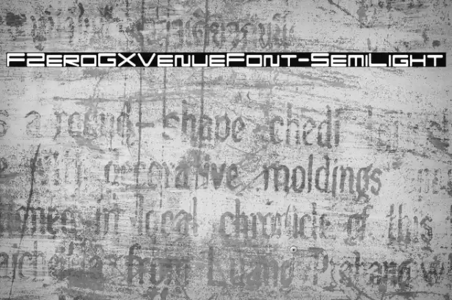FZeroGXVenueFont-SemiLight फ़ॉन्ट examples