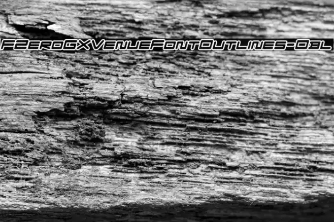 FZeroGXVenueFontOutlines-Obl Font examples
