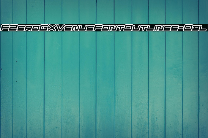 FZeroGXVenueFontOutlines-Obl Example 2