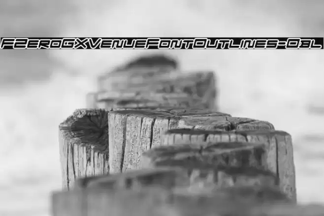 FZeroGXVenueFontOutlines-Obl Font examples
