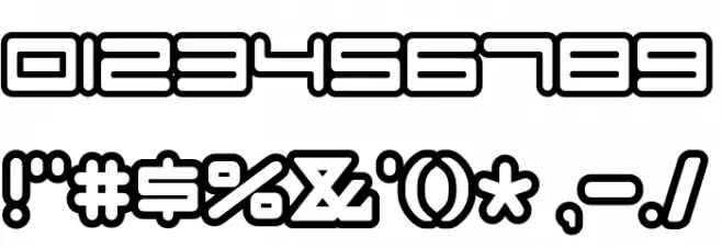 FZeroGXVenueFontOutlines-Reg Font OTHER CHARS