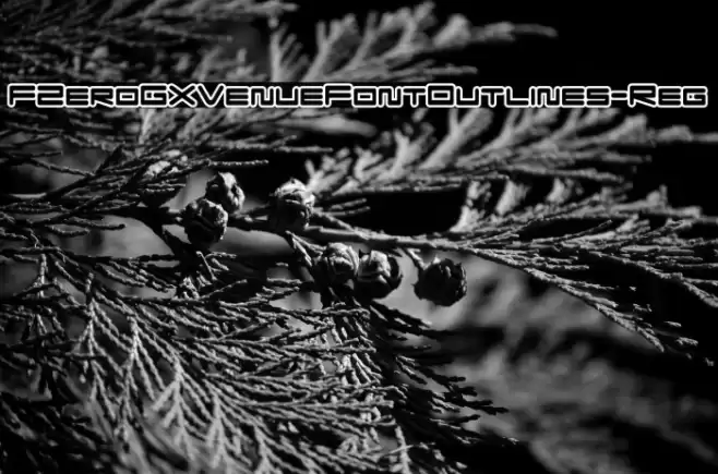 FZeroGXVenueFontOutlines-Reg Font examples