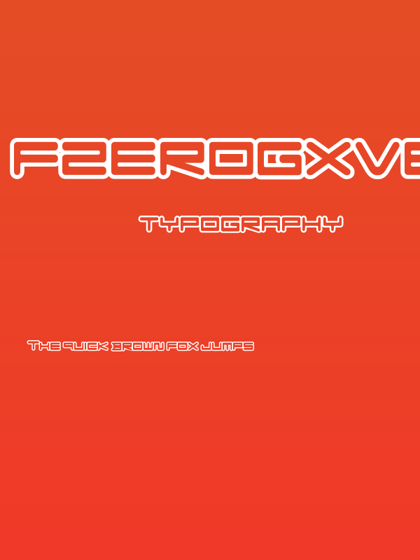 FZeroGXVenueFontOutlines-Reg Poster